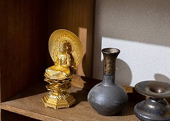 大日如来 Amazon｜仏像 大日如来 18.5cm(金メッキ/24金) 仏師：牧田秀雲